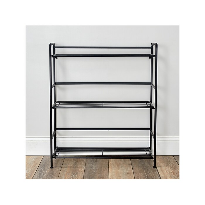 Advantus FlipShelf 3-Shelf Steel Rack, 30.5