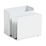 U Brands The Perforated Collection 4-Compartment Metal Desk Storage, White (5990U01-06)~#|#~D4FFF6FD-7E17-4FEA-AC1C7ABB1C47FBB8_sc7
