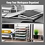 Mind Reader 5-Tier Stackable Paper Desk Tray Organizer, Metal, Silver (5TPAPER-SIL)~#|#~D500D6C4-A81C-4019-A4A3338253328D8E_sc7