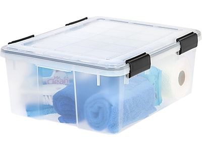 Iris WeatherPro Small Stackable Plastic Storage Bin - Thumbnail 2
