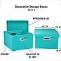 Household Essentials Foldable and Stackable Storage Boxes with Lids, (HH10KDAQU-1)~#|#~D504994D-D282-460B-BB3C3910D35A9A8E_sc7