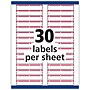 Avery TrueBlock Laser/Inkjet File Folder Labels, 2/3" x 3-7/16", White/Red, 1,500 Labels/Pack (5066)~#|#~D5054EE8-4114-49AF-8D537A818E9B5793_sc7