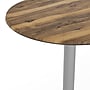 Flash Furniture TopGuard 31.25" Round Wood  Restaurant Dining Table and Base, Natural/Silver Base (STRD31NATT2222S)~#|#~D50780DA-D334-4DE1-99A46581E80DB23F_sc7