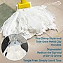 BISON LIFE Kleen Handler String Non Woven Disposable Wet Mop Head, 12 oz., White, 24/Pack (BP-ES-NWFSM-W-1A)~#|#~D509F2A9-ECA2-49C3-B839D15A8FB88453_sc7