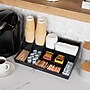 Mind Reader 11 Compartment Plastic Condiments Countertop Organizer, Black (COMORG-BLK)~#|#~D5103A32-28C4-474E-B50CD7D4E8CD39EA_sc7