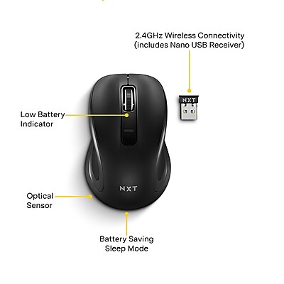 NXT Technologies Wireless Optical USB Mouse - Thumbnail 5