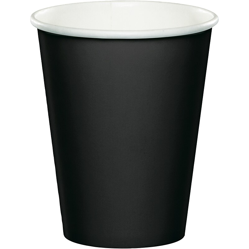 Creative Converting 9 oz Black Paper Cups, 240 /Pack (56134B) image 1