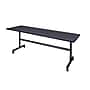 Regency Kobe Flip Top Mobile Training Table, 24"D x 84"W, Gray (MKFT8424GY)~#|#~D51932B7-3602-44D2-A583D30EB2B58A06_sc7