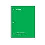 Staples 1-Subject Notebook, 8" x 10.5", Wide Ruled, 70 Sheets, Green (ST24006C)~#|#~D51ADDFF-393E-42ED-B9DEE8CB0013A814_sc7