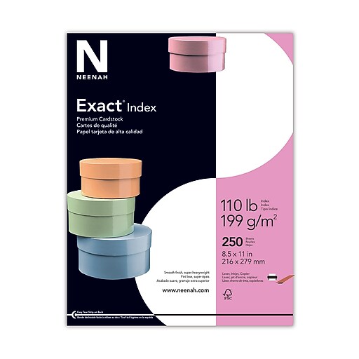 Exact 110 lb. Index Paper, 8.5