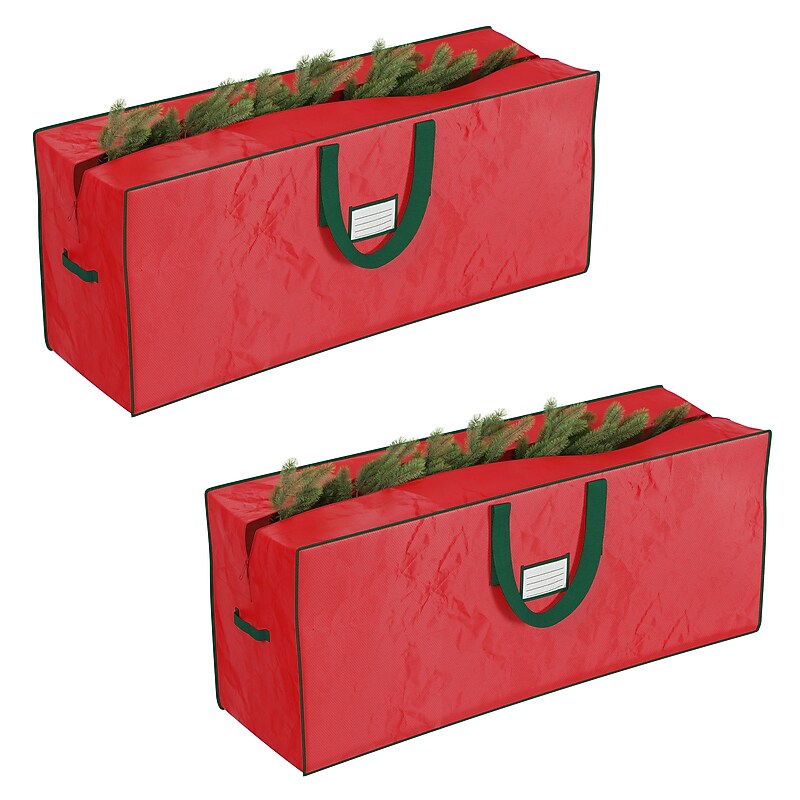 Elf Stor 48" Christmas Tree Storage Bags, Red, 2/Pair (83-DT5524) image 1