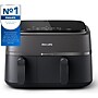 Philips 3000 Series 9.5 Qt. Dual Basket Air Fryer, Black (NA35100)~#|#~D5302721-6640-401A-90A536D1515180EF_sc7