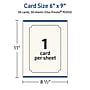 Avery Integrated Cards, 6" x 9", Matte Ivory, 50/Box (95355)~#|#~D532CEEE-3617-450E-A97EA4BF623B0C58_sc7