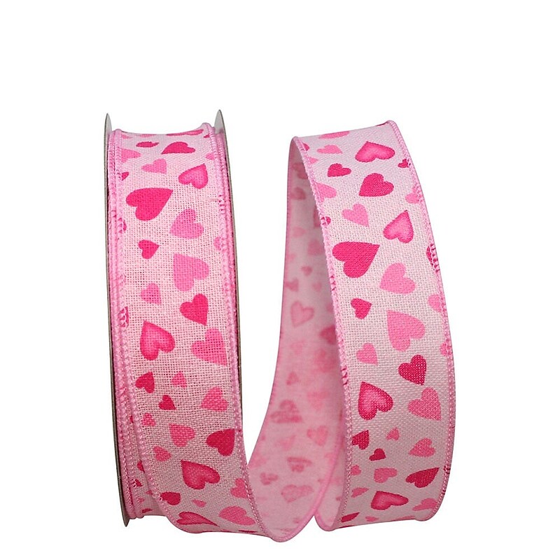 JAM Paper Hearty Hopsack Ribbon, Pink (52640340679) image 1