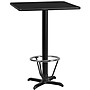 Flash Furniture Square Laminate Table Top with X-Base, 30" x 30", Black (XUBK3030T22B3F)~#|#~D535A84E-AE71-4C3B-8751A6E5012AC828_sc7