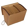 Pendaflex Moisture Resistant Heavy Duty Reinforced Kraft Accordion File, AlphabeticalIndex, 21 Pocket, Letter, Brown (K-17A-OX)~#|#~D53708A7-65A9-434A-B1217B67FAFA62FF_sc7