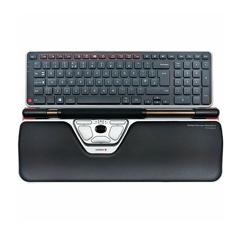 Contour Ultimate Workstation PLUS Wireless Ergonomic Keyboard and Optical Mouse Combo, Black (121284) image 1