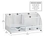 Mind Reader 7-Compartment Metal Desk Organizer File and Accessory Storage, White (JOEORG-WHT)~#|#~D53B1E59-4D53-4AC4-8334513175F7817F_sc7