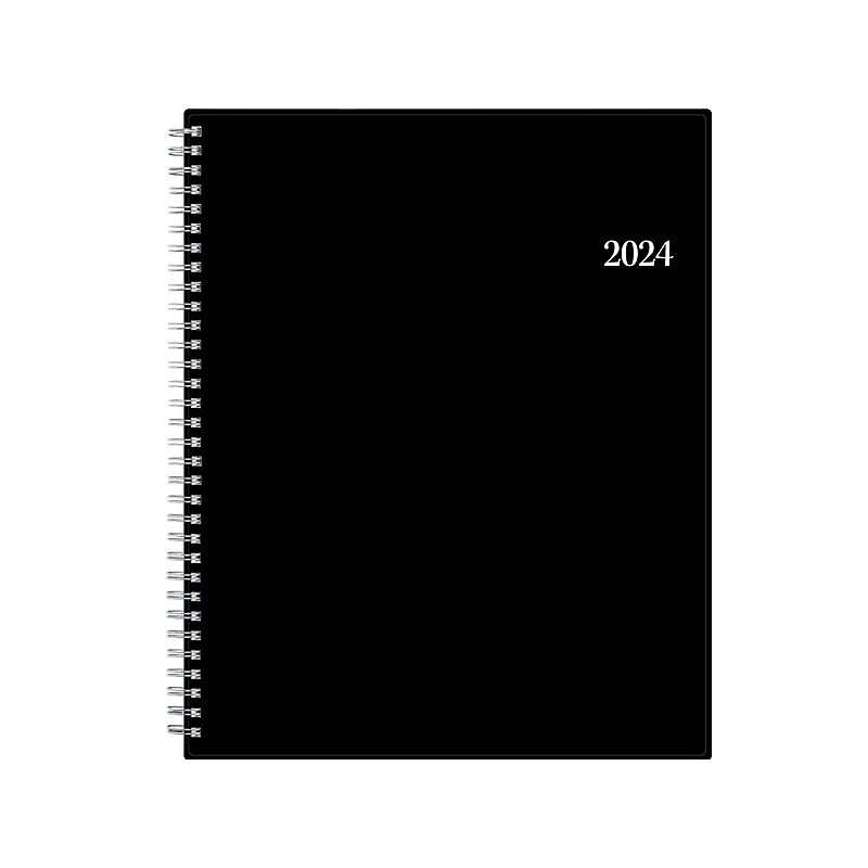 2024 Blue Sky Enterprise 8.5" x 11" Weekly & Monthly Planner, Black (111288-24) image 1