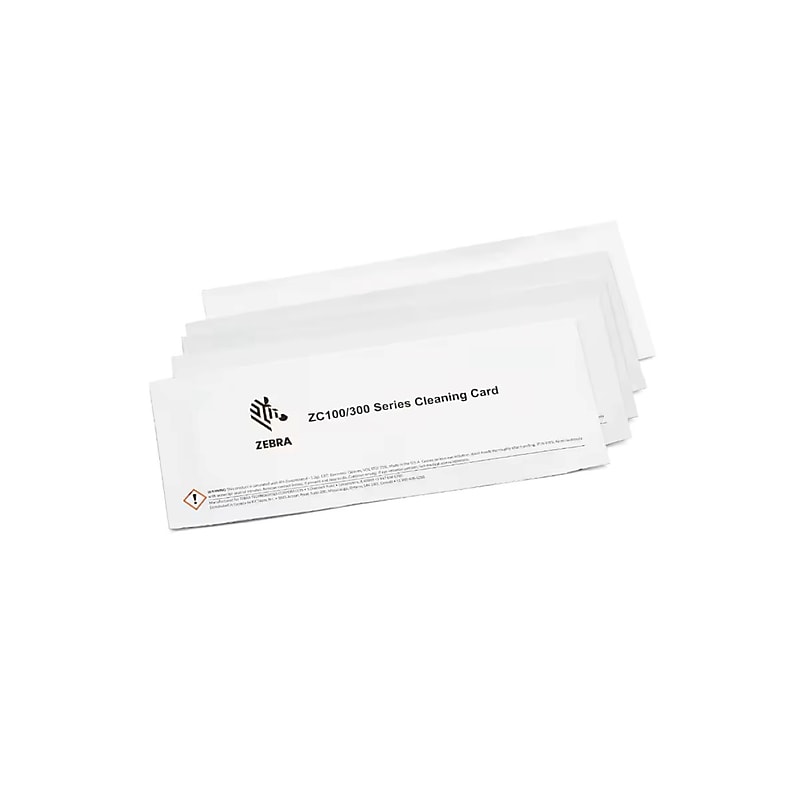 Zebra Printer Cleaning Cards, 2/Pack (105999-310-01) image 1