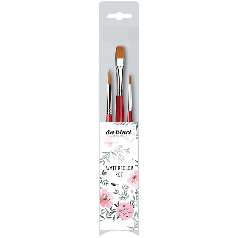da Vinci Artist Signature Collection by May & Berry Design Studio Watercolor Brushes, 3/Pack (DVXVA53890) image 1