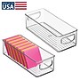 iDESIGN Small Stackable Plastic Storage Bin, Clear, 4/Pack (28417M4)~#|#~D54E50E1-9A58-4D76-844A86C243E05E88_sc7