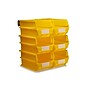 Triton Products LocBin Stackable Storage Bin, 7" x 8.25"x 14.7", Yellow, 6/Pack (3-240YWS)~#|#~D551FB4E-4D3D-4A6F-84B12B0193B02ECE_sc7