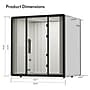 FlexiSpot NeoPod Flex Series Sound Absorbing 4-Person Privacy Booth, White (P4F-2W)~#|#~D5522F0F-9E79-43DC-905B68FB0AFC68FF_sc7