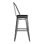 Flash Furniture Kai Indoor-Outdoor Bar Height Stool with Removable Back, Black with Black Seat (CH3132030GBKP2B)~#|#~D557248F-082D-4D76-9A66B618D56F3DD1_sc7