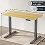 FlexiSpot ET155E 48"W Electric Rectangular Adjustable Standing Desk, Maple/Gray~#|#~D5582A30-5357-4E5B-96B146FBBBA71E1C_sc7