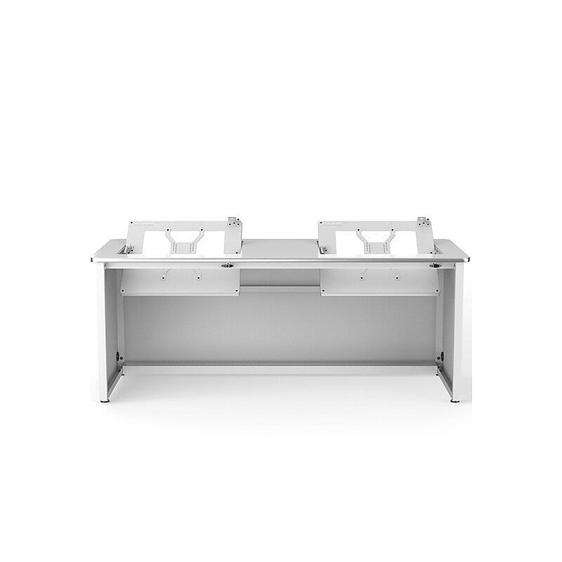 VersaDesk Enclosed Revolution 72"W Computer Desk, White (RSD7230-WW) image 1