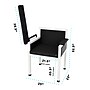 Viva Comfort Antimicrobial Phlebotomy Blood Drawing Chair, 350 lbs. Capacity, Black (ADI997-02-BLK-MK)~#|#~D559457A-4231-468C-A79A783E3A4FAE42_sc7