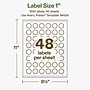 Avery Starburst Laser/Inkjet Multipurpose Labels, 1", Off-White (1920/Box)~#|#~D55AF44B-F371-4DF8-90A0B0461252216E_sc7