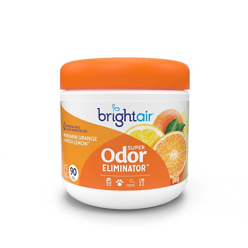Bright Air Super Odor Eliminator Solid Air Freshener, Mandarin Orange & Fresh Lemon (900013) image 1