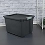 Sterilite 80 Quart Latching Storage Tote, Plastic, Flat Gray, 6/Carton (22173V06)~#|#~D55E4977-AFFA-4A38-ABA6885D3926E584_sc7