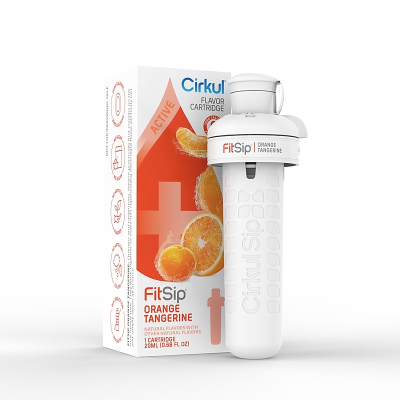 Cirkul FitSip Sugar-Free Orange Tangerine Flavor Cartridge w/Electrolytes (850021373443) image 1