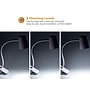 Bostitch Office 7.48" LED Adjustable Clamp Desk Lamp, White (LED2103)~#|#~D560D99B-26C0-4D45-B4A6885FC06F7297_sc7