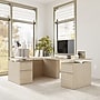Bush Business Furniture Stratus 60"W Electric L-Shaped Adjustable Standing Desk with Drawers, Natural Elm (SUT017NE)~#|#~D566A25C-A9D5-42DD-AF1DCF37F4F7487A_sc7