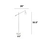 Lalia Home Studio Loft 55.5" Matte White Floor Lamp with Cylindrical Shade (LHF-5021-WH)~#|#~D56D3105-89B5-4DEC-AAC372A38995090C_sc7