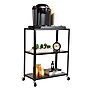 Mind Reader 3-Tier Metal Rolling Cart, Black (ELCART3T-BLK)~#|#~D56EF0B5-E460-4EB1-B5BD923D51B1CA78_sc7