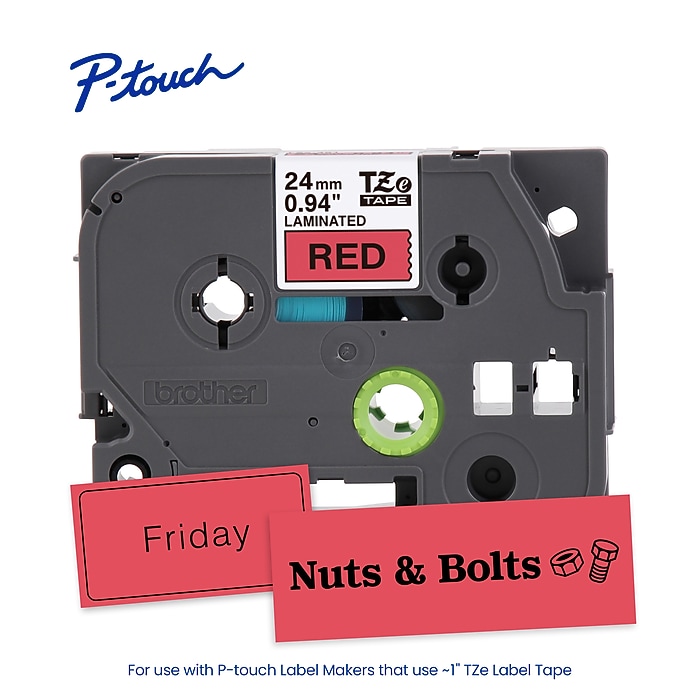 Brother P-touch Laminated Label Tape, 1
