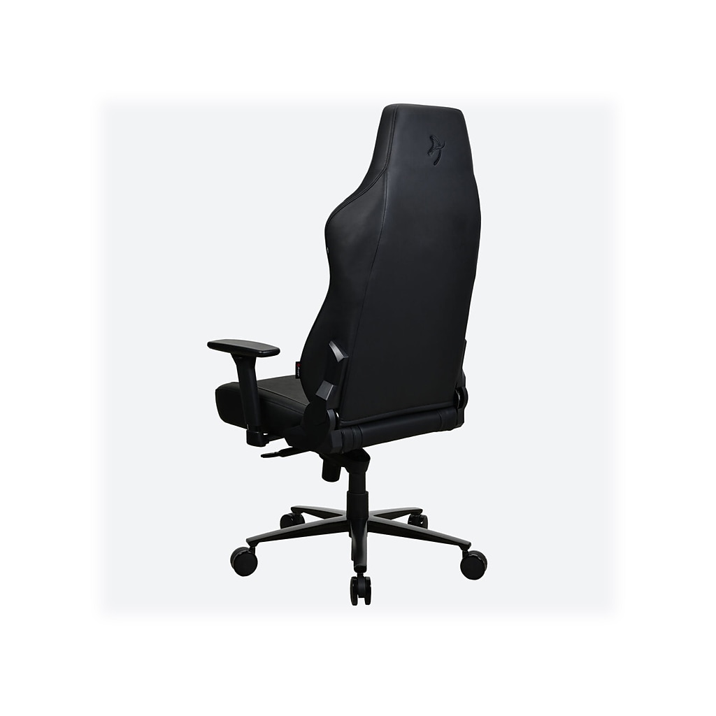Back and side view of black gaming chair