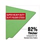 Medical Arts Press Heavy-Duty End Tab File Folder, Straight Cut, Letter-Size, Green, 40/Box (S-09459-GRN)~#|#~D583CD0F-F40A-4D15-8730A87B3AA3F0D1_sc7