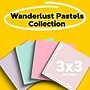 Post-it Recycled Super Sticky Notes, 3" x 3", Wanderlust Pastels Collection, 70 Sheets/Pad, 24 Pads/Pack (654R-24SSNRPCP)~#|#~D5875D13-1D83-4440-B266E88C513D5F72_sc7