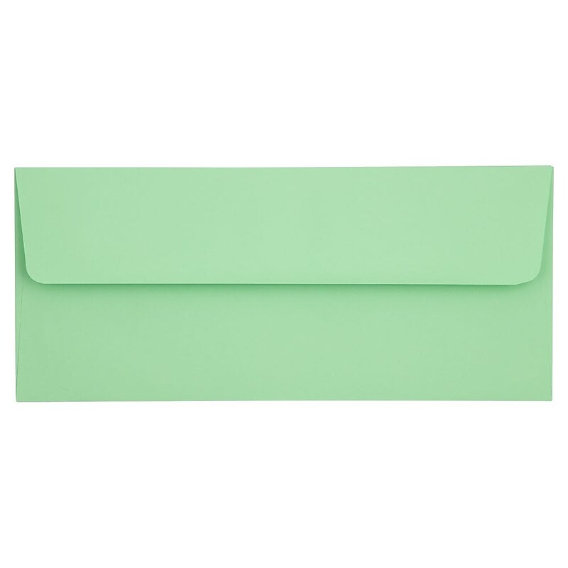 LUX #10 Regular Envelopes (4 1/8 x 9 1/2) 50/Pack, Pastel Green (65896-50) image 1