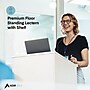 AdirOffice 46"H Floor Standing Lectern with Adjustable Shelf, White (661-01-WHI)~#|#~D58CA6FE-9D1F-48CC-A2DB224EF5E9997A_sc7