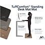 M + A Matting TuffComfort Anti-Fatigue Commercial Standing Desk Floor Mat, 2' x 3', Coal Black (5230232232107)~#|#~D58CF910-CFCF-4A6E-890ACC4B134EA4B9_sc7