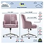 Serta Style Leighton Fabric Swivel Home Office Chair, Lilac (47925D)~#|#~D58E9C93-1BF8-431D-8E5C37CD36E6F9DB_sc7