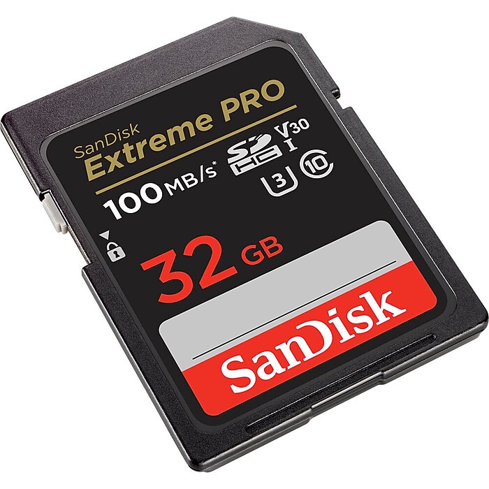 SanDisk Extreme PRO 32GB SDHC Memory Card, Class 10, UHS-I, V30