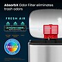 iTouchless SoftStep Stainless Steel Rectangular Step Pedal Trash Can with AbsorbX Odor Control System, 8 Gal., Silver (PC30RSS)~#|#~D593800E-5185-4FC1-838B2DEFA1767C3A_sc7